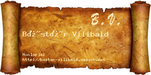 Bástár Vilibald névjegykártya